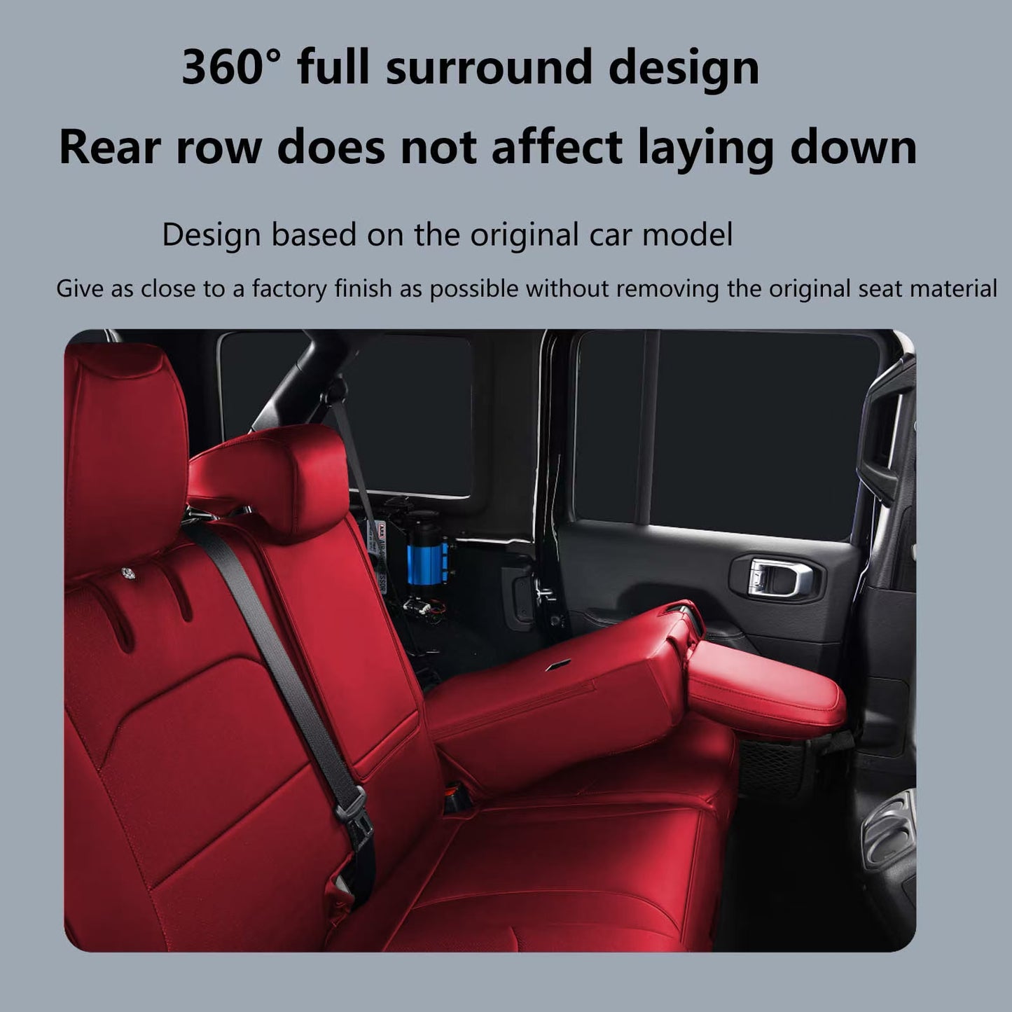 Juego completo de fundas de asiento personalizadas para Jeep Wrangler