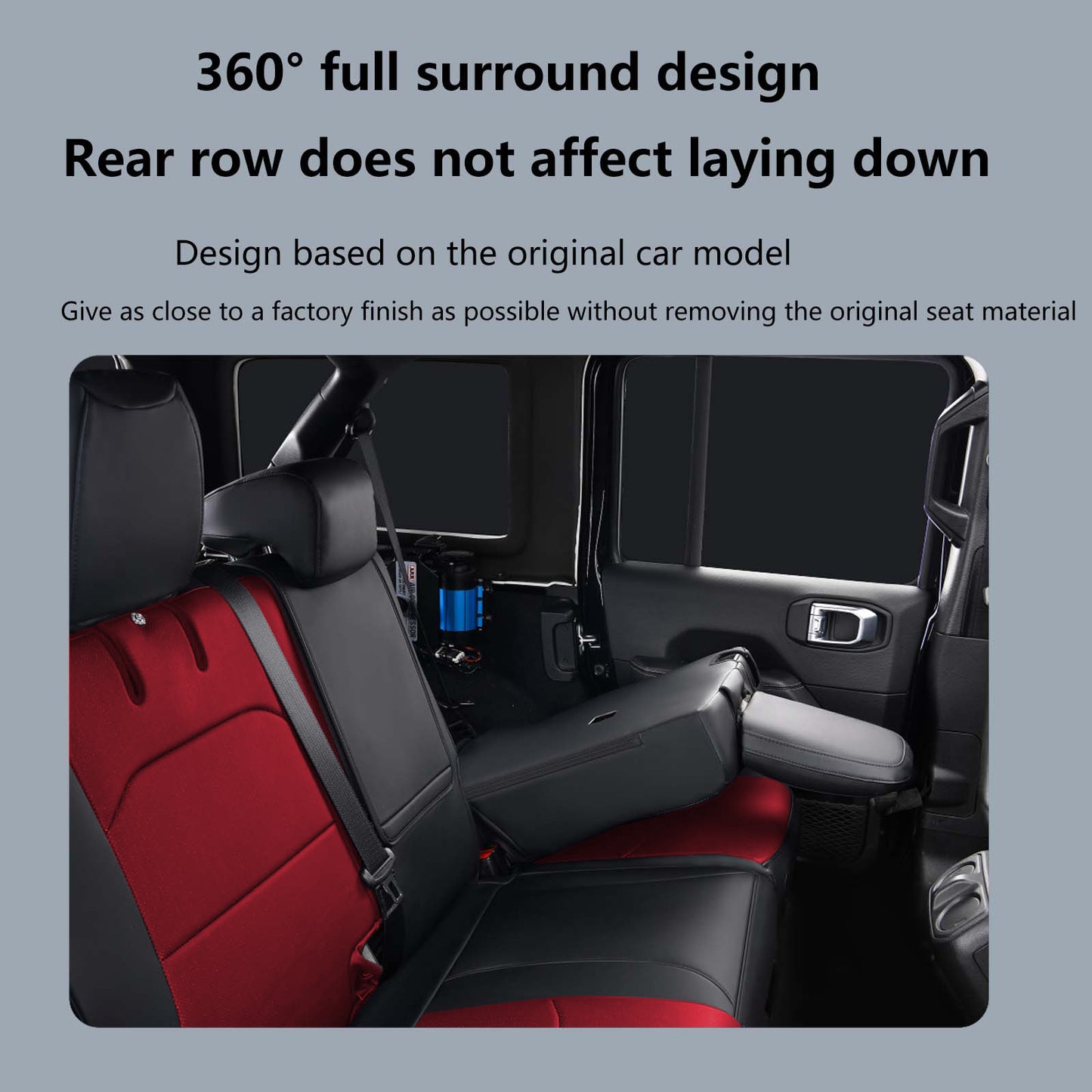 Juego completo de fundas de asiento personalizadas para Jeep Wrangler