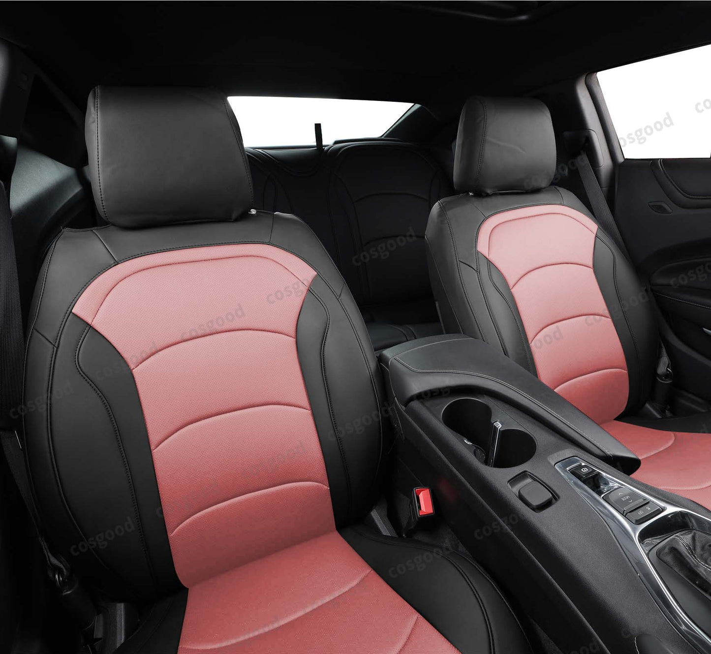 Seat Cover for 2010-2015 5th /2016-2024 6th Gen Camaro  LT LS RS SS Custom Fit Interior Upholstery Faux Leather Seat Covers