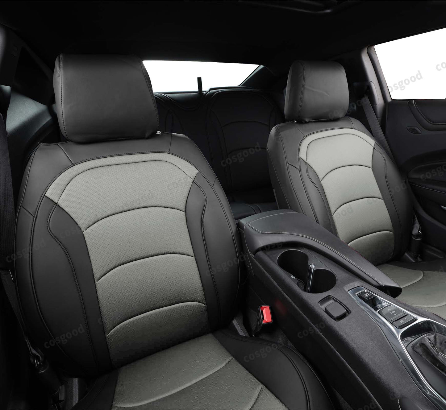 Seat Cover for 2010-2015 5th /2016-2024 6th Gen Camaro  LT LS RS SS Custom Fit Interior Upholstery Faux Leather Seat Covers