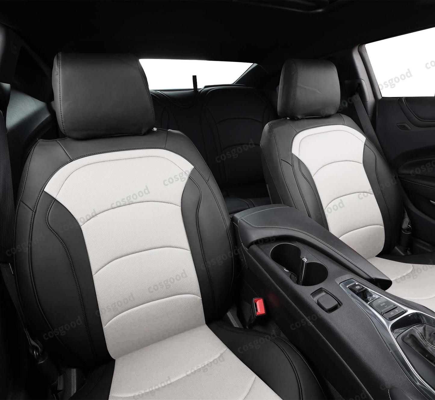 Seat Cover for 2010-2015 5th /2016-2024 6th Gen Camaro  LT LS RS SS Custom Fit Interior Upholstery Faux Leather Seat Covers